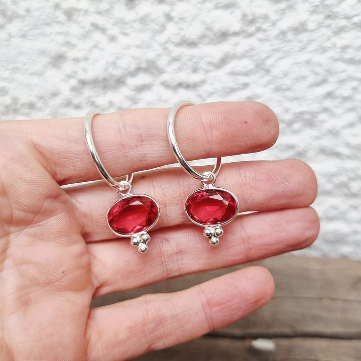 Argollas Queen Frambuesa  1
