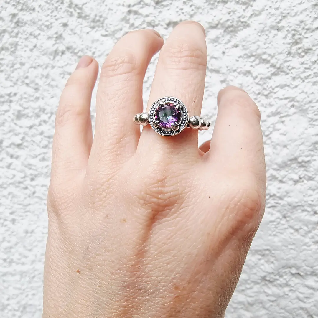 Anillo Vintage Topacio Místico 2