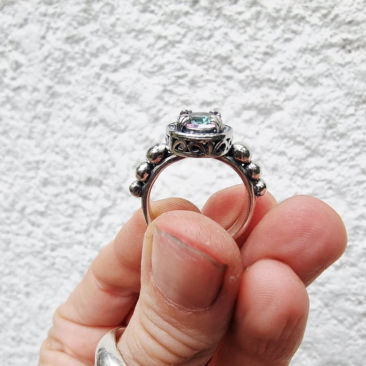 Anillo Vintage Topacio Místico 3