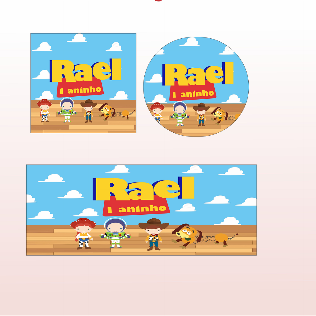 Kit ID Visual Toy Story 1