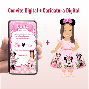 Convite Digital + Caricatura Digital