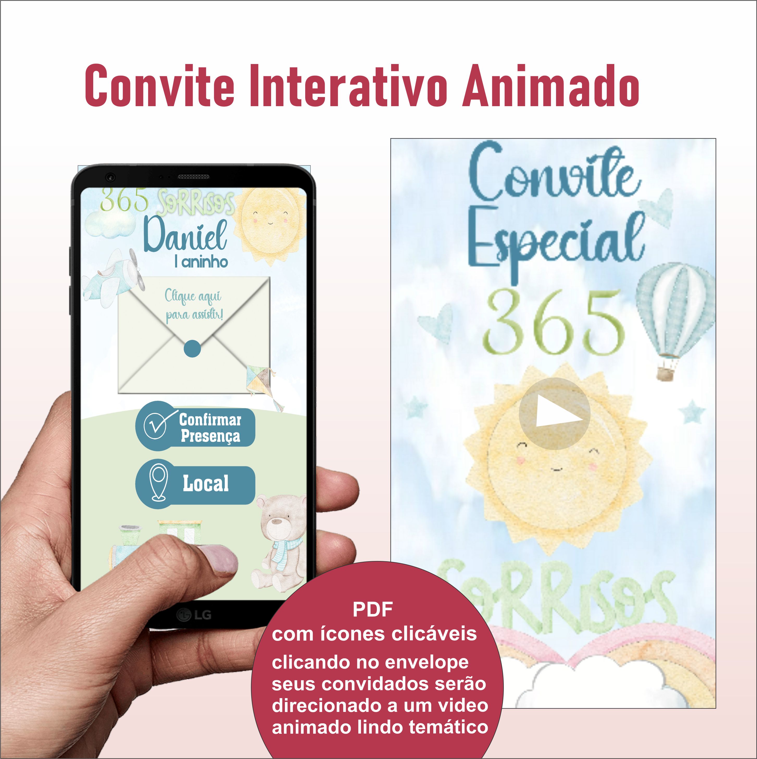 Convite Interativo Animado
