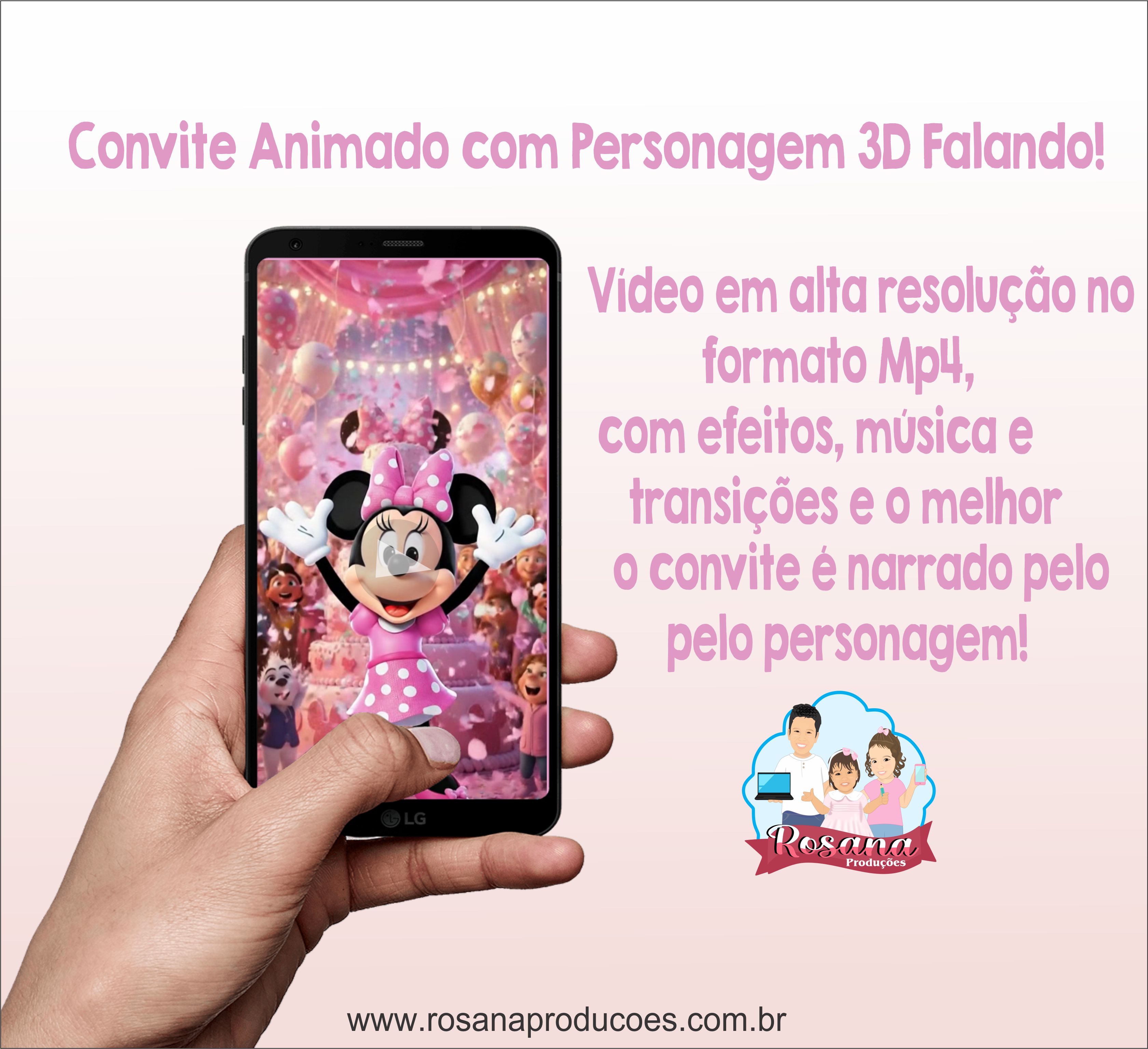 Convite Animado 3D Falado
