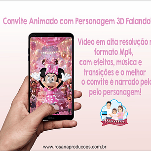 Convite Animado 3D Falado