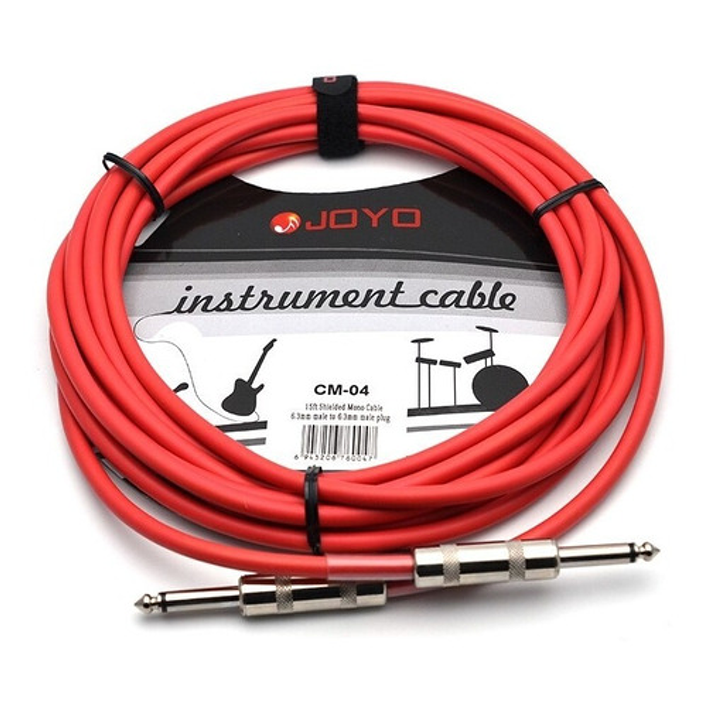 Cable de Guitarra / Instrumento Joyo CM-04 4,5 mts - Rojo