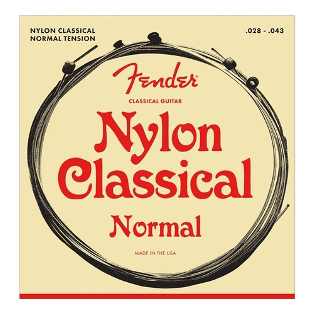 Set Cuerdas Fender Nylon Classical Ball End Clear