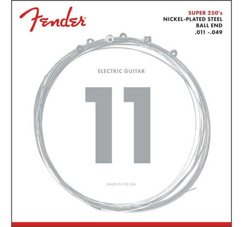 Set Cuerdas Fender Super 250s 11-49