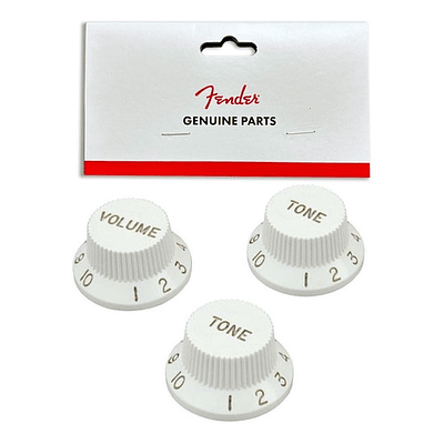 Set de Perillas Fender para  Stratocaster White