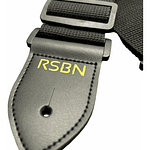 Correa RSBN Polypro Black Para Guitarra o Bajo Puntas Cuero