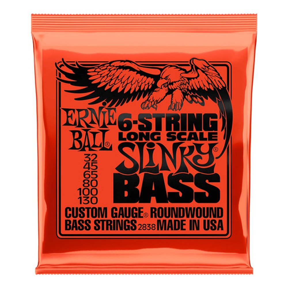 Ernie Ball Slinky Long Scale 6-string Bass 32-130