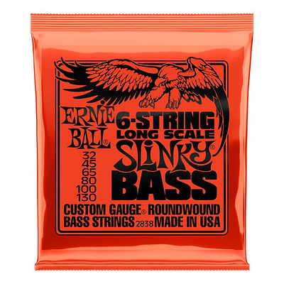 Ernie Ball Slinky Long Scale 6-string Bass 32-130