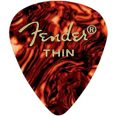 Uñetas Fender 351 Celuloide Thin 12 Pack
