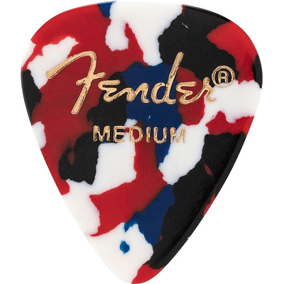 Uñetas Fender 351 Celuloide Confetti Medium 12 Pack