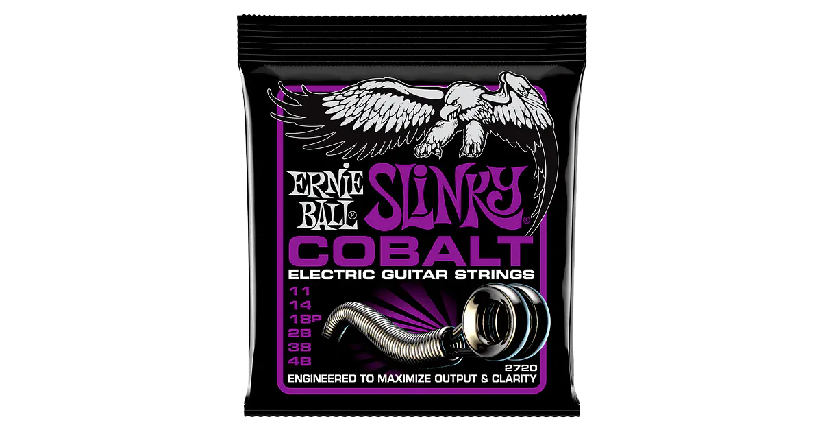 Cuerdas para Guitarra Eléctrica Power Slinky Cobalt 11-48...