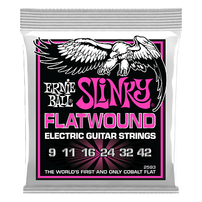 Super Slinky Flatwound Electric Guitar Strings - 09-42 gauge	 