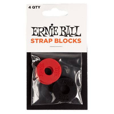 Strap Blocks 4-Pack Black and Red	 