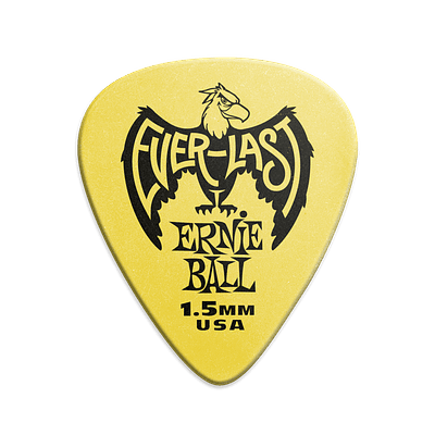 Uñetas Everlast Picks 1.5mm Yellow 12-pack 