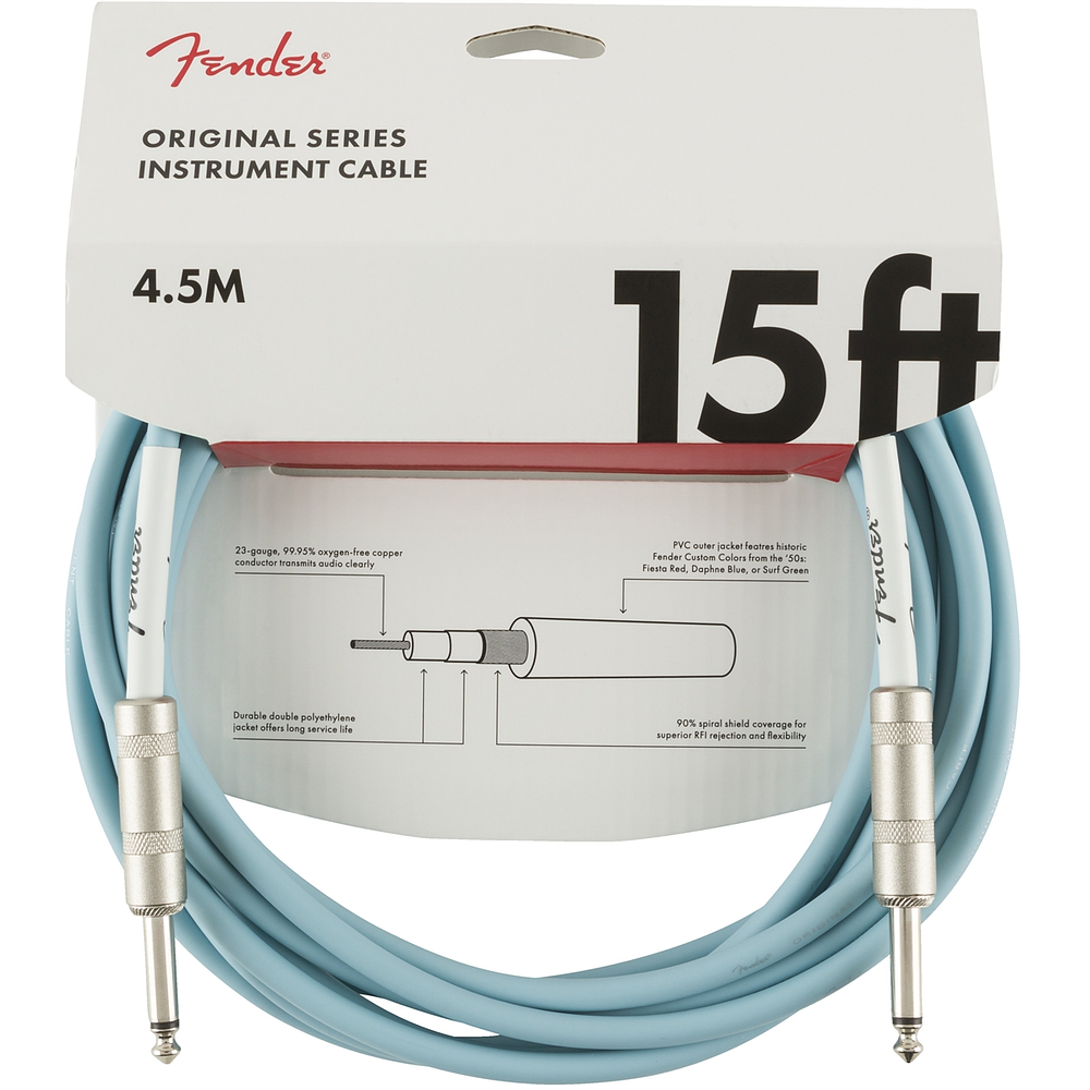 Cable Fender Original Series Daphne Blue 4,5m Recto-Recto