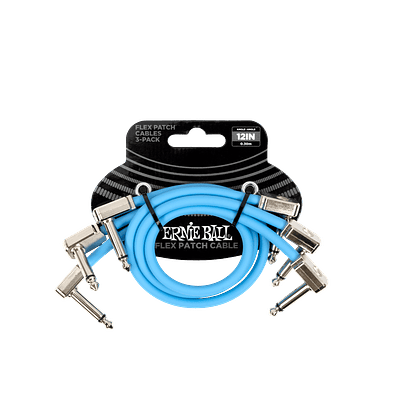 Flex Patch Cable 12in - Blue - 3 Pack 