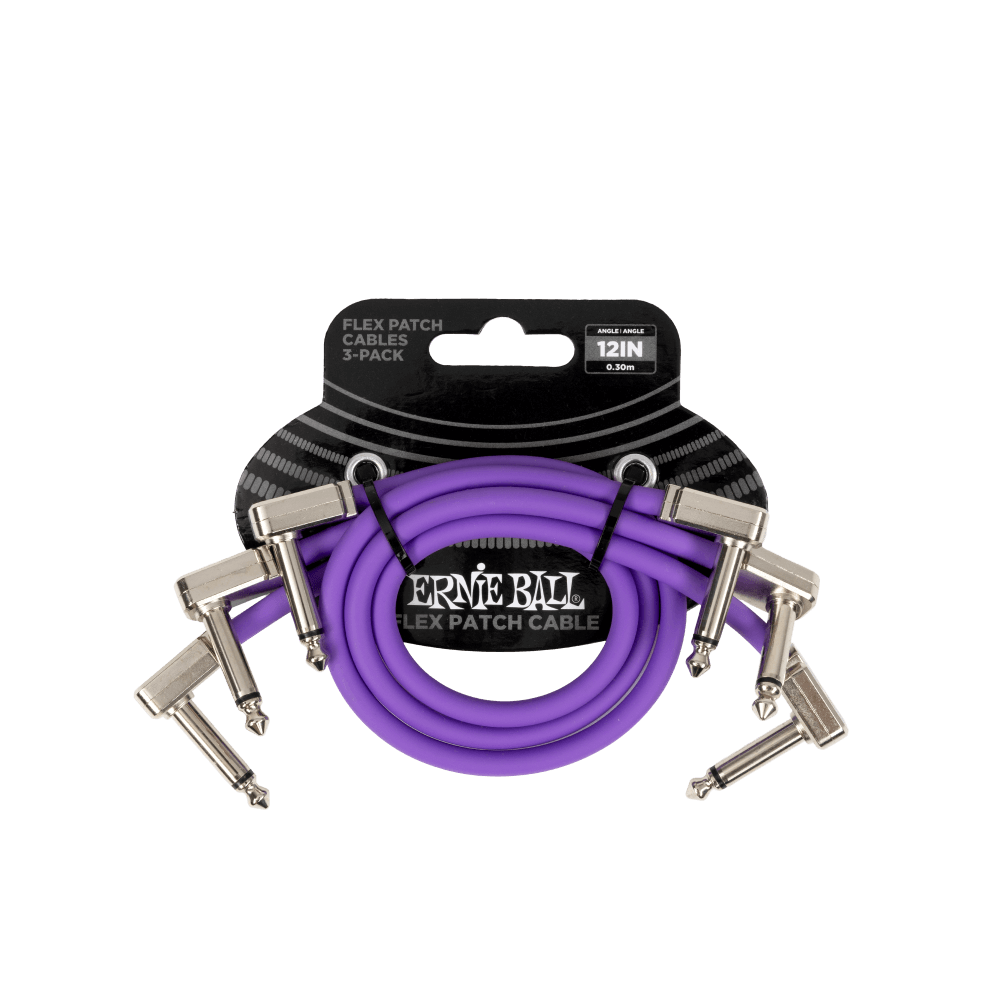 Pack 3 Cables Patch Flex 30cm - Purple P06453