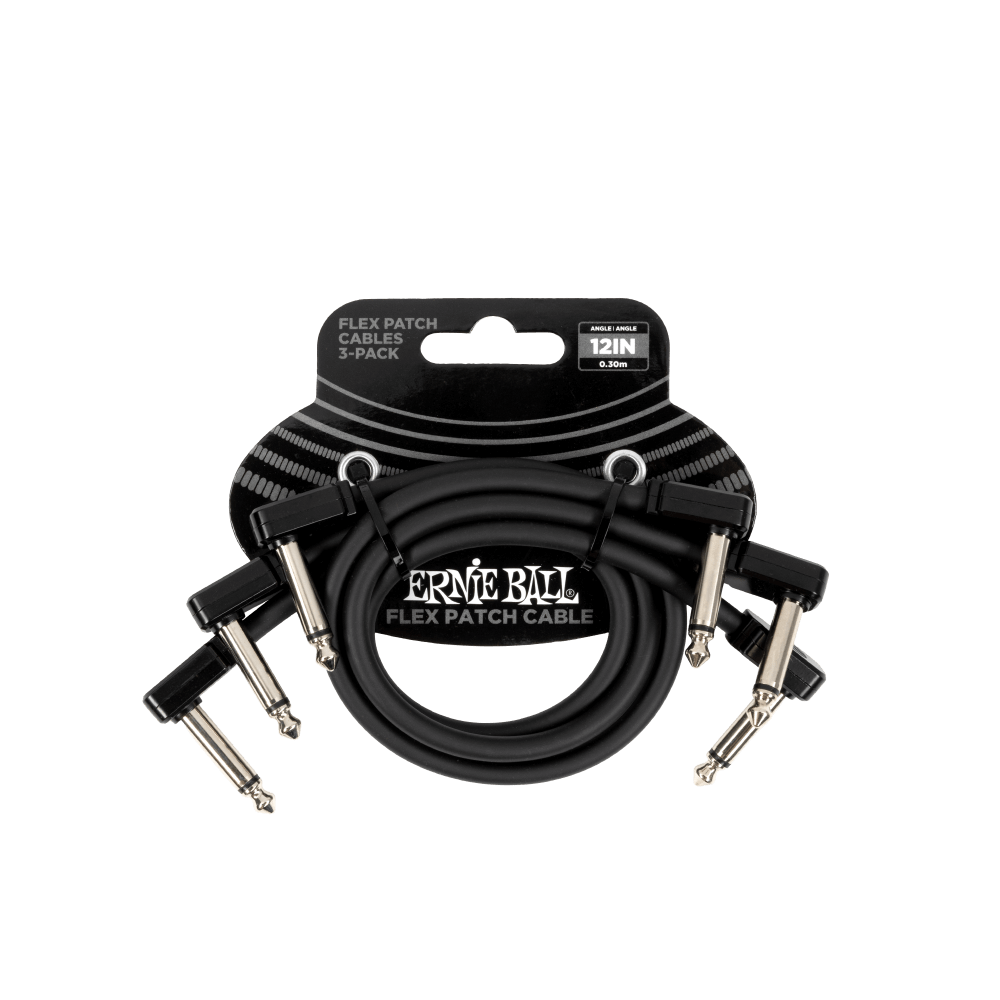 Pack 3 Cables Patch Flex 30cm - Black P06445