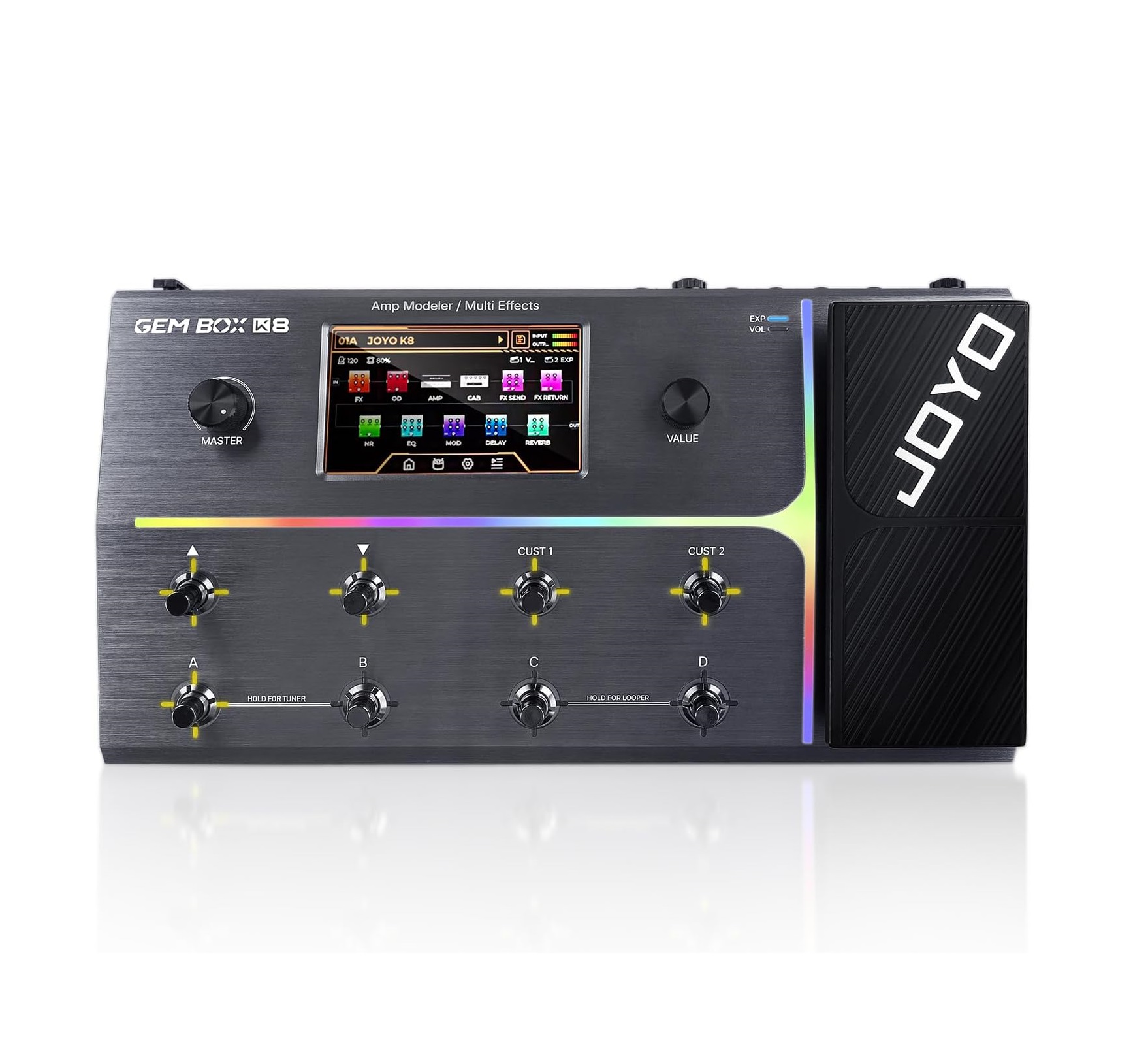 Pedalera Multiefectos Joyo Gem Box K8