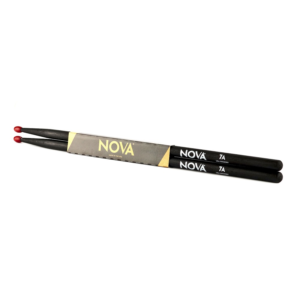 Baquetas Nova 7A Black - Punta de Nylon