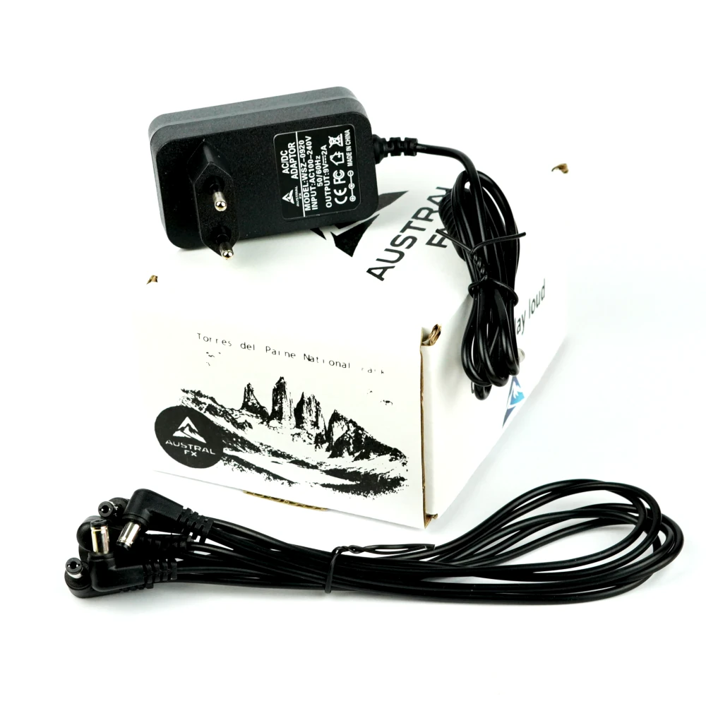 Adaptador Austral FX para Pedales de Efectos 2000mA + Daisy Chain