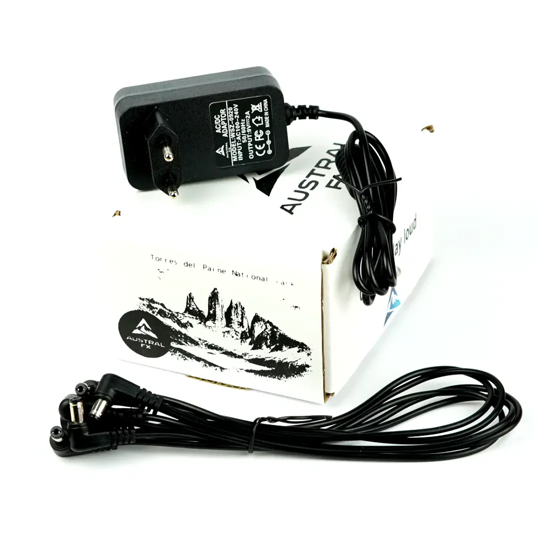 Adaptador para Pedales de Efectos 2000mA + Daisy Chain 1