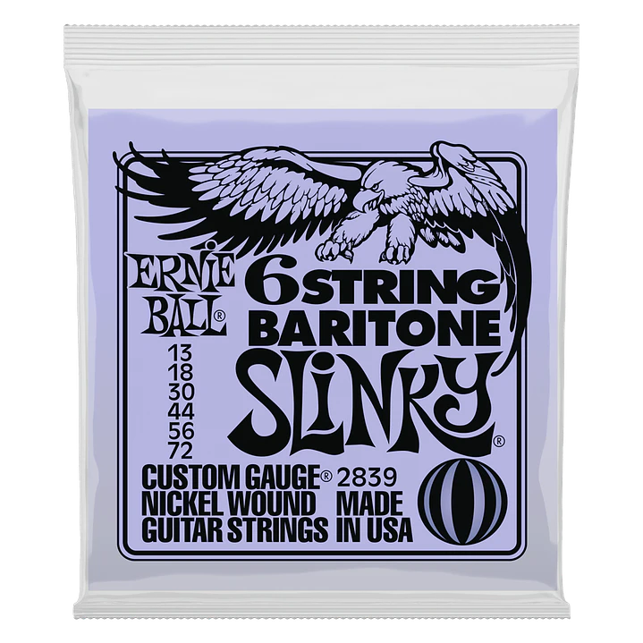 Cuerdas para Guitarra Eléctrica 6-String Slinky w/ small ball end 29 5/8 scale Baritone 13-72  P02839 - OPEN BOX 1