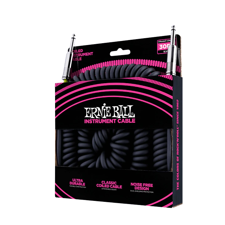 Cable de Instrumento en Espiral Recto/Recto 9m - Black P06044 1