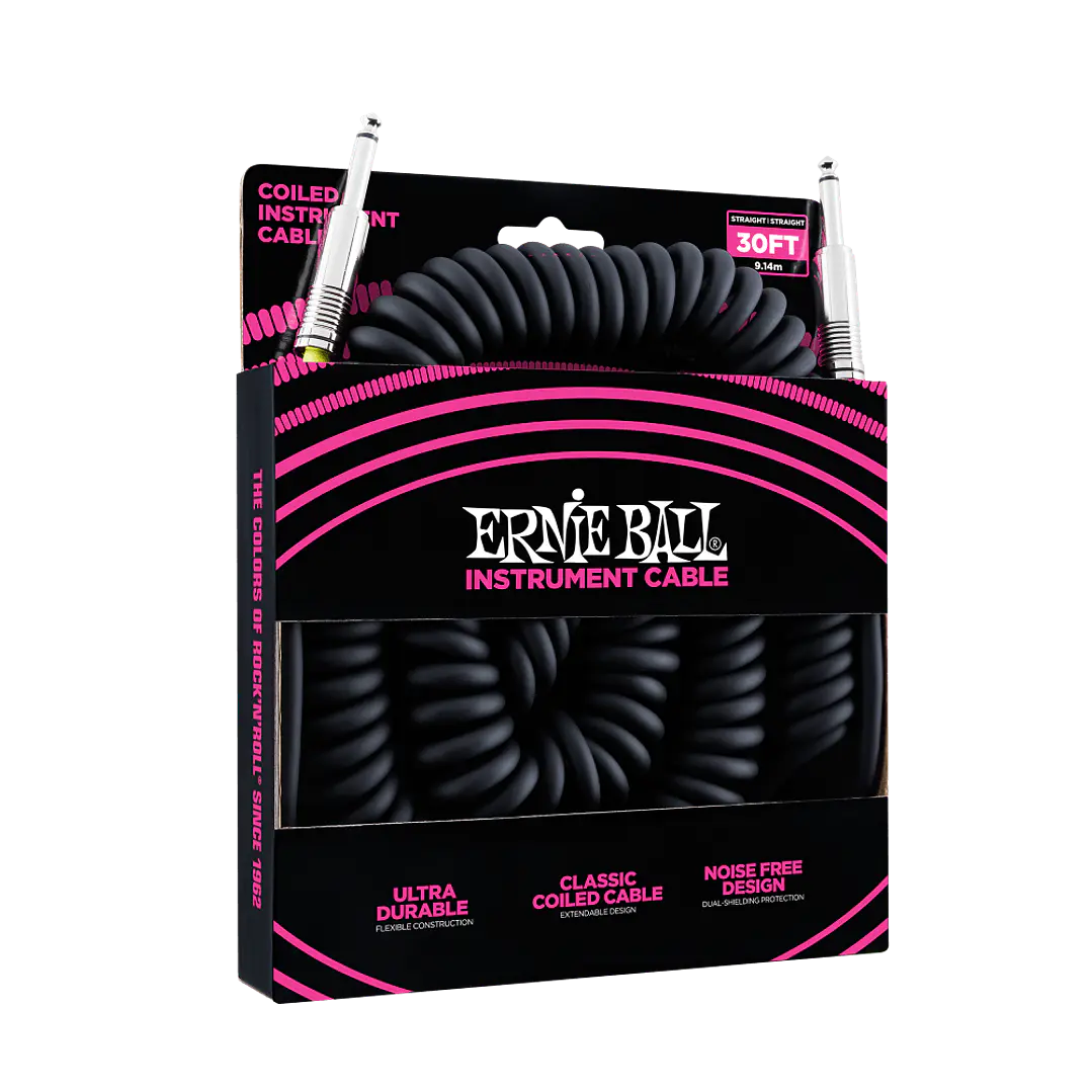 Cable de Instrumento en Espiral Recto/Recto 9m - Black P06044 2