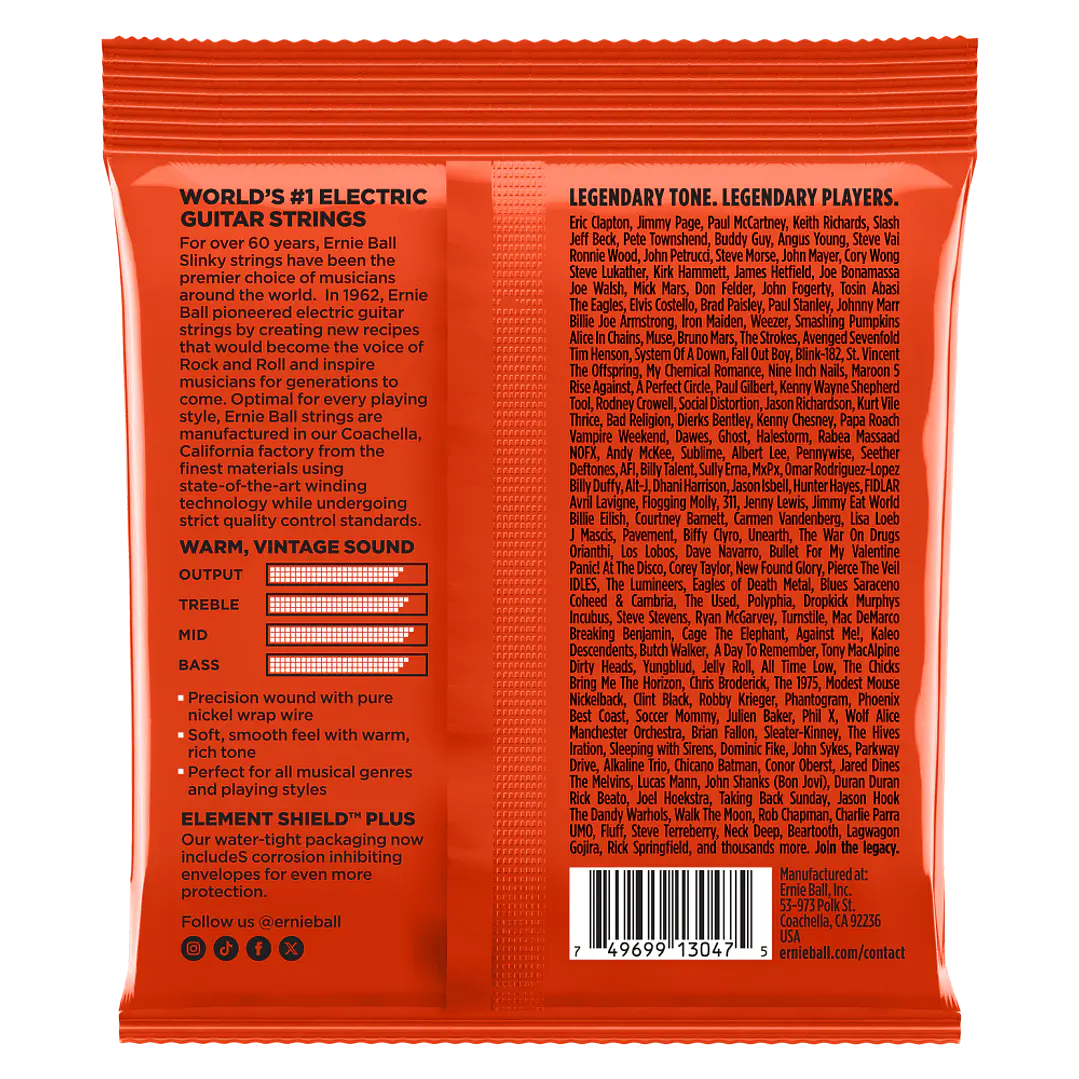 Cuerdas para Guitarra Eléctrica Skinny Top Heavy Bottom Classic Rock n Roll 10-52 P02254 2