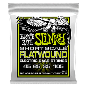 Cuerdas para Bajo Eléctrico Escala Corta Regular Slinky Flatwound 45-105 P02818
