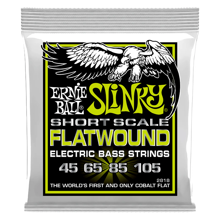 Cuerdas para Bajo Eléctrico Escala Corta Regular Slinky Flatwound 45-105 P02818 1