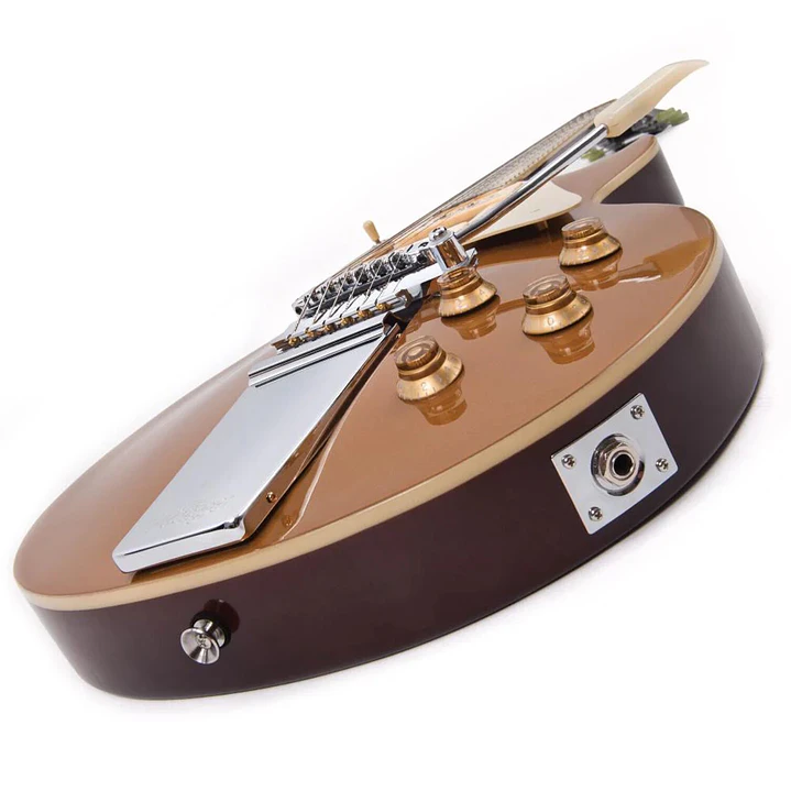 Guitarra Vintage Eléctrica V100 Midge Ure Signature Gold Top 3