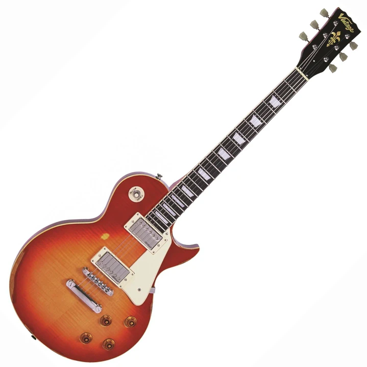 Guitarra Vintage Eléctrica V100 Icon Series Cherry Sunburst 1