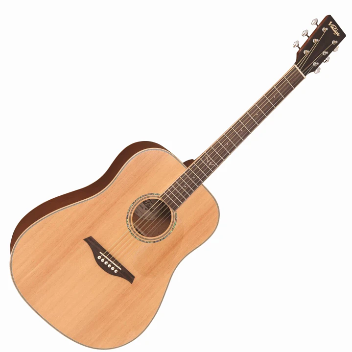 Guitarra Vintage Acústica V50 Dreadnought Natural 1