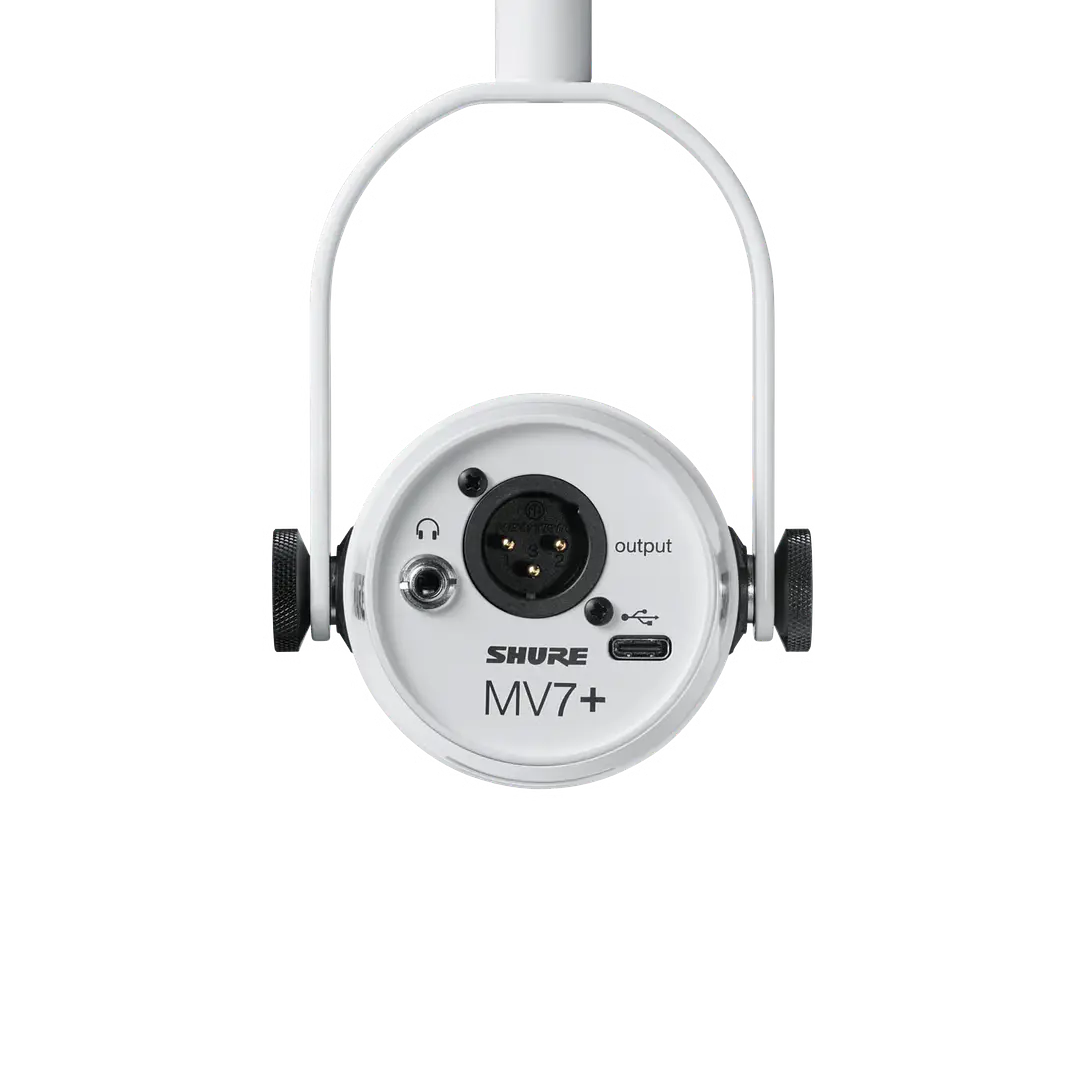 Micrófono Shure Dinámico MV7+ White 3