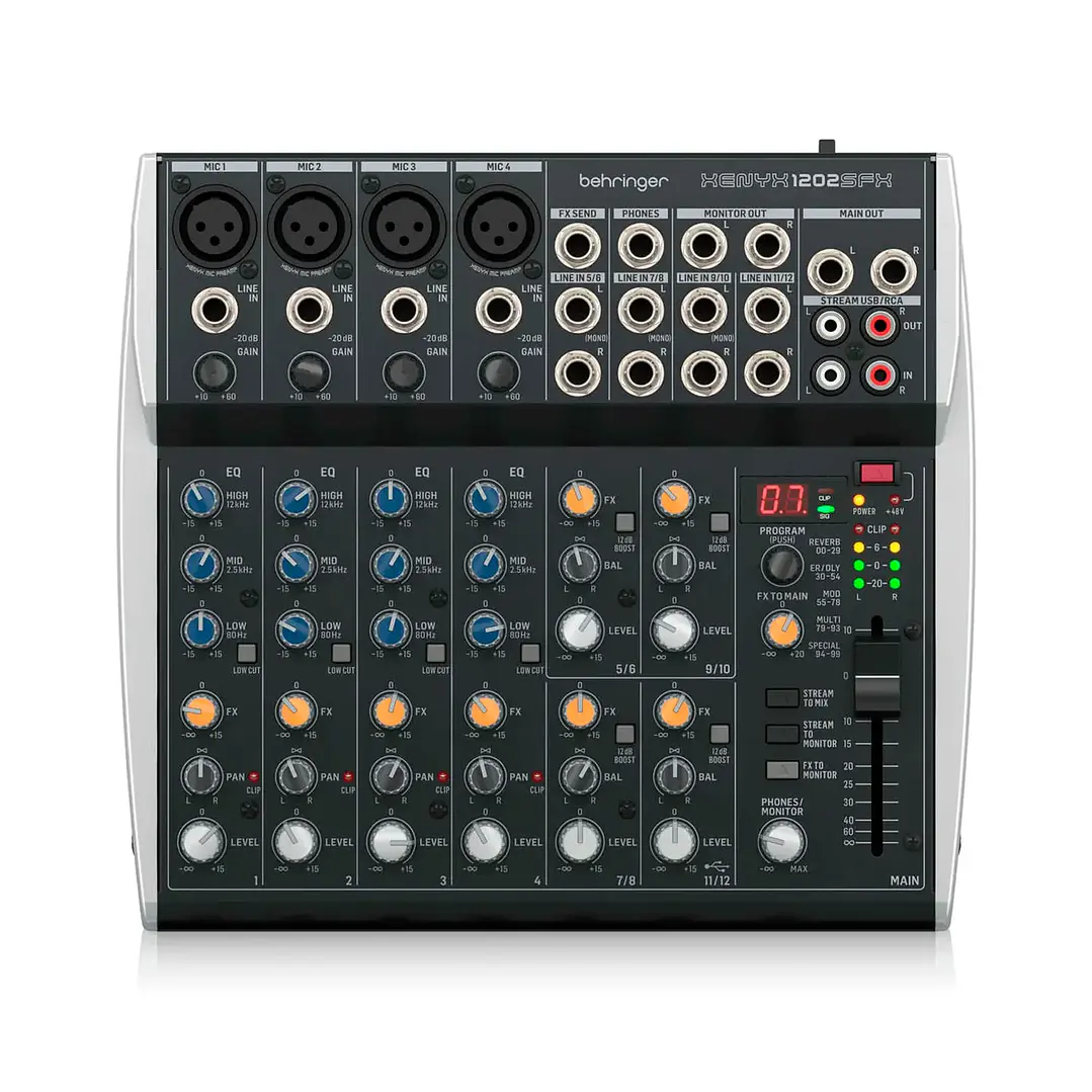 Mixer Interfaz de audio Behringer Xenyx 1202SFX 1