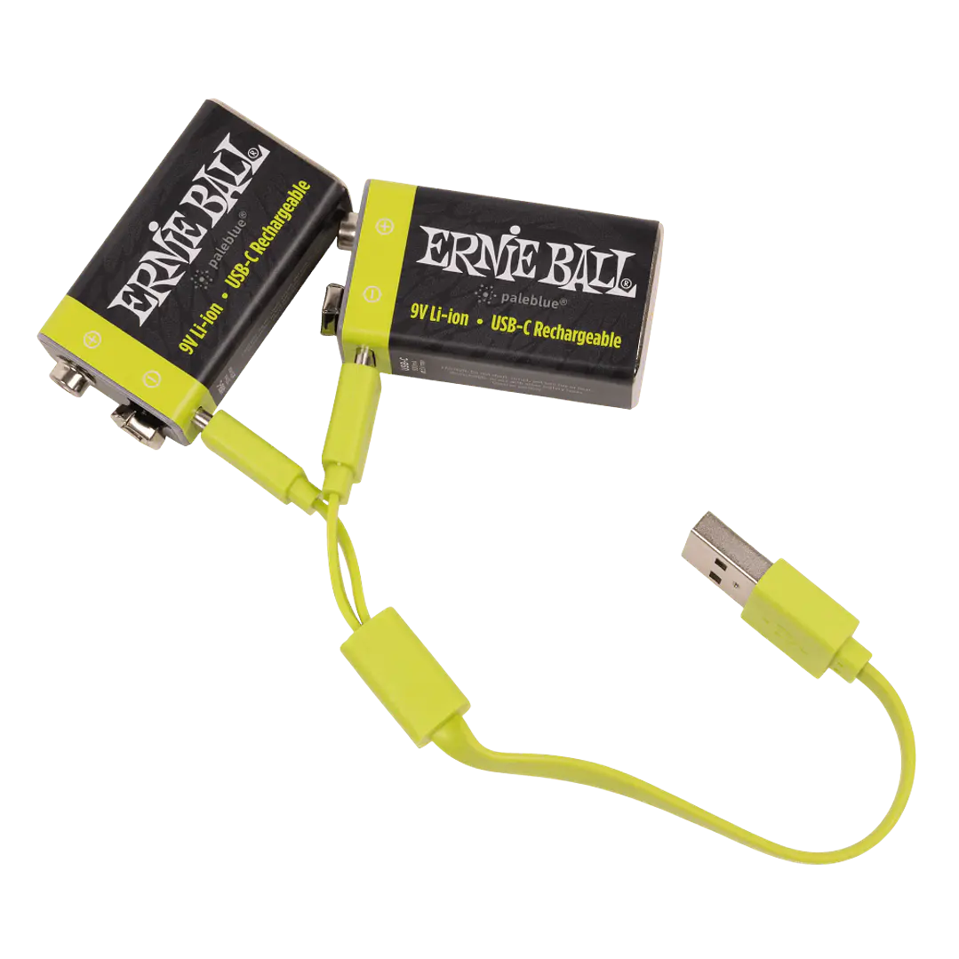 Batería USB‑C recargable 9V Ernie Ball by Paleblue — Pack de 2 5