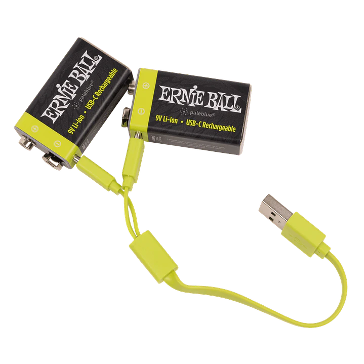 Batería USB‑C recargable 9V Ernie Ball by Paleblue — Pack de 2 5