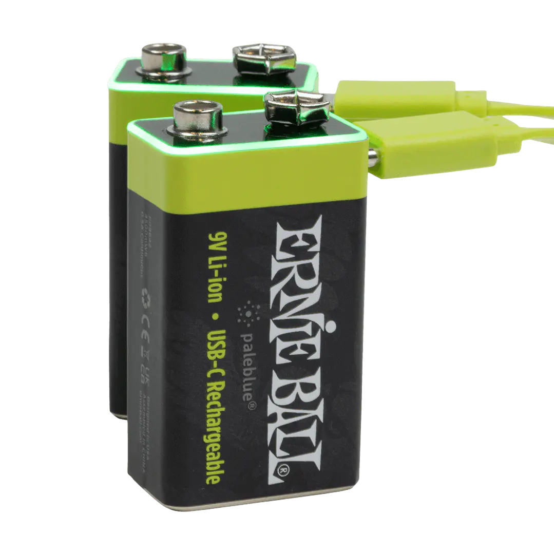 Batería USB‑C recargable 9V Ernie Ball by Paleblue — Pack de 2 3