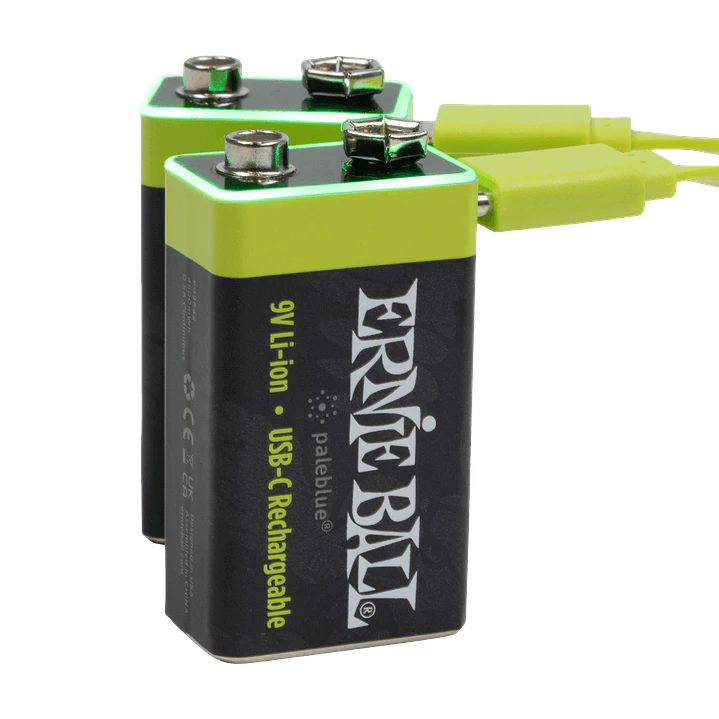 Batería USB‑C recargable 9V Ernie Ball by Paleblue — Pack de 2 3