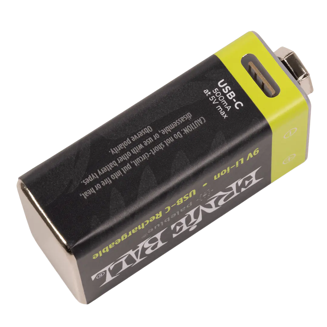 Batería USB‑C recargable 9V Ernie Ball by Paleblue — Pack de 2 4
