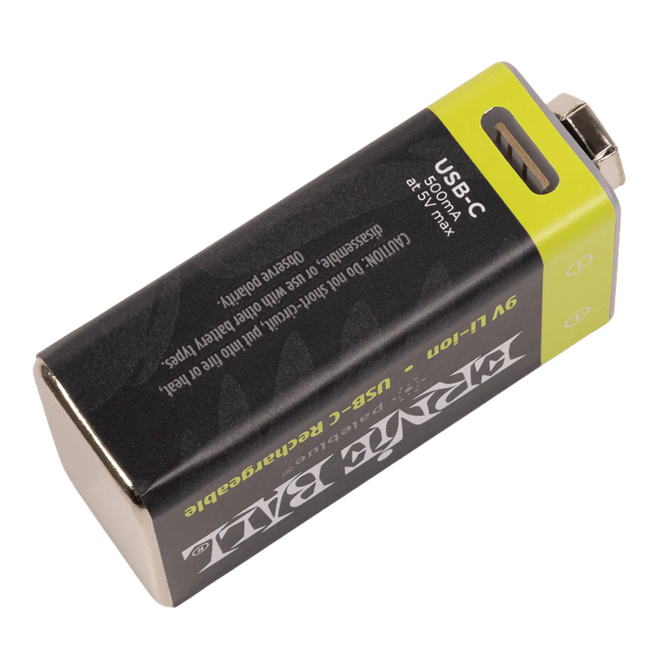 Batería USB‑C recargable 9V Ernie Ball by Paleblue — Pack de 2 4