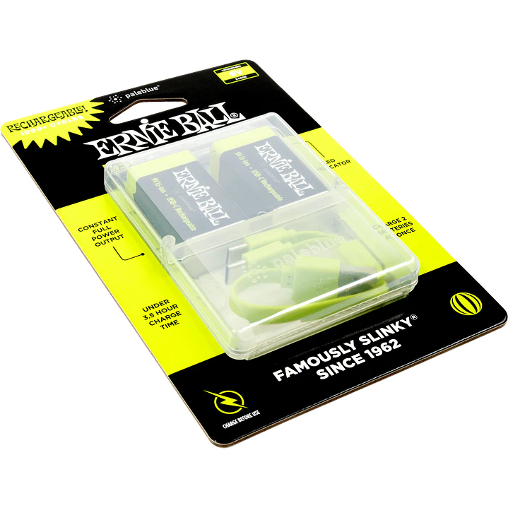 Batería USB‑C recargable 9V Ernie Ball by Paleblue — Pack de 2 2