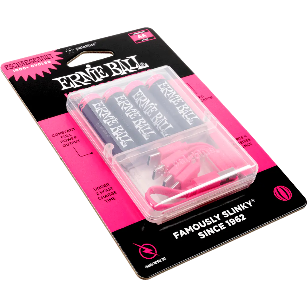 Batería USB‑C recargable AA Ernie Ball by Paleblue — Pack de 4 3