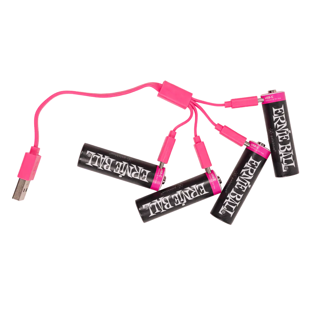 Batería USB‑C recargable AA Ernie Ball by Paleblue — Pack de 4 4