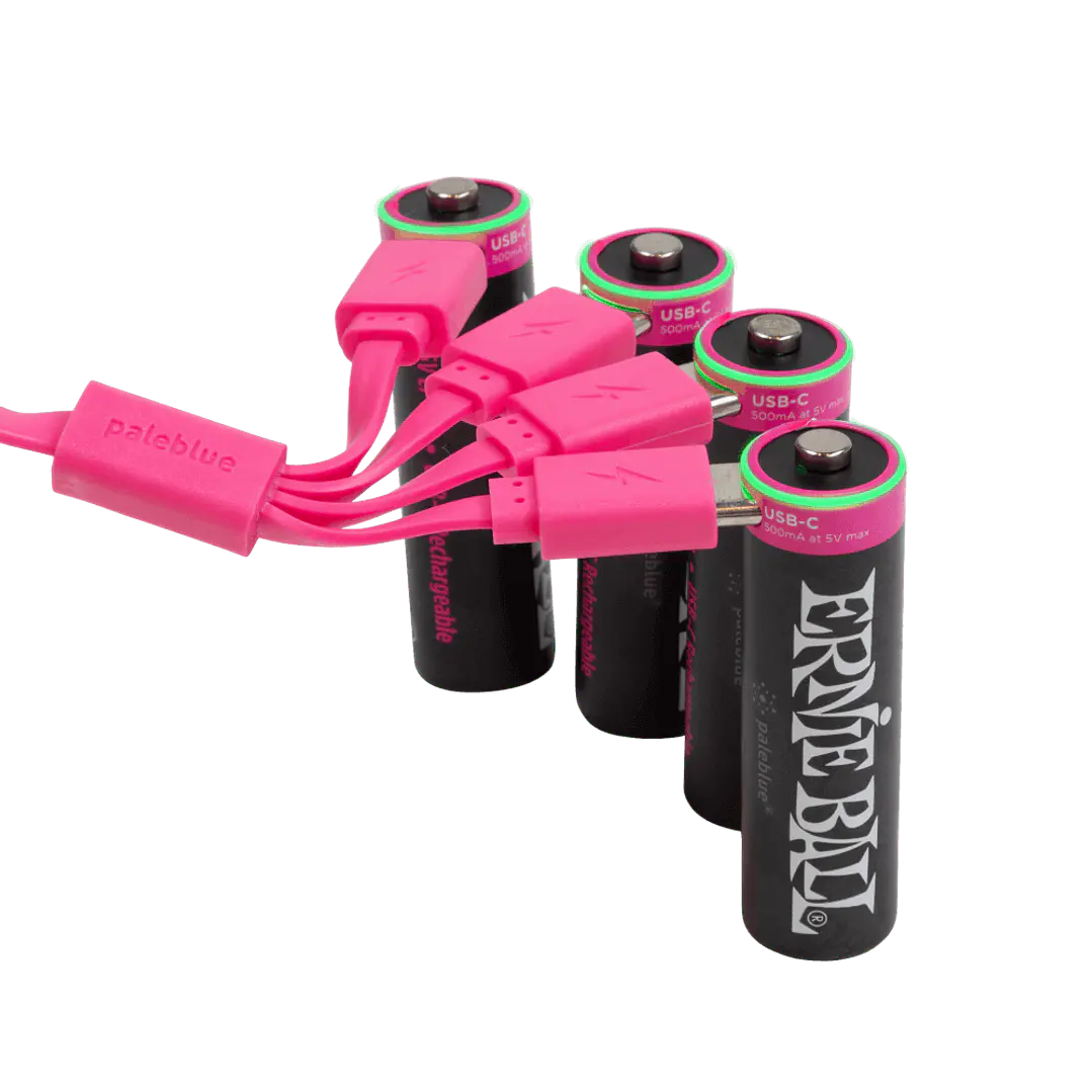 Batería USB‑C recargable AA Ernie Ball by Paleblue — Pack de 4 7